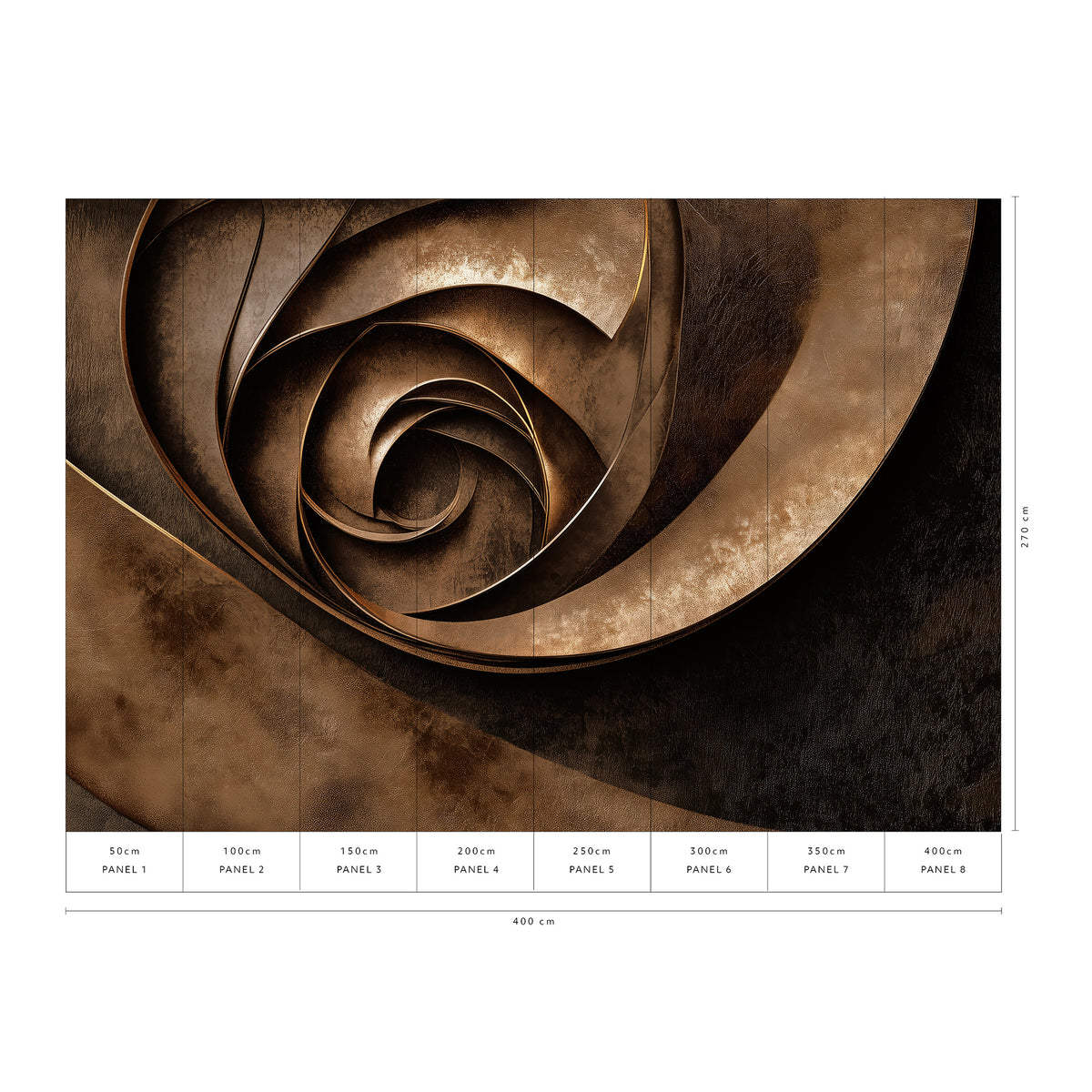 Veer Decor Core of Quiet Bronze Wall Mural 8412-VRAED-AP
