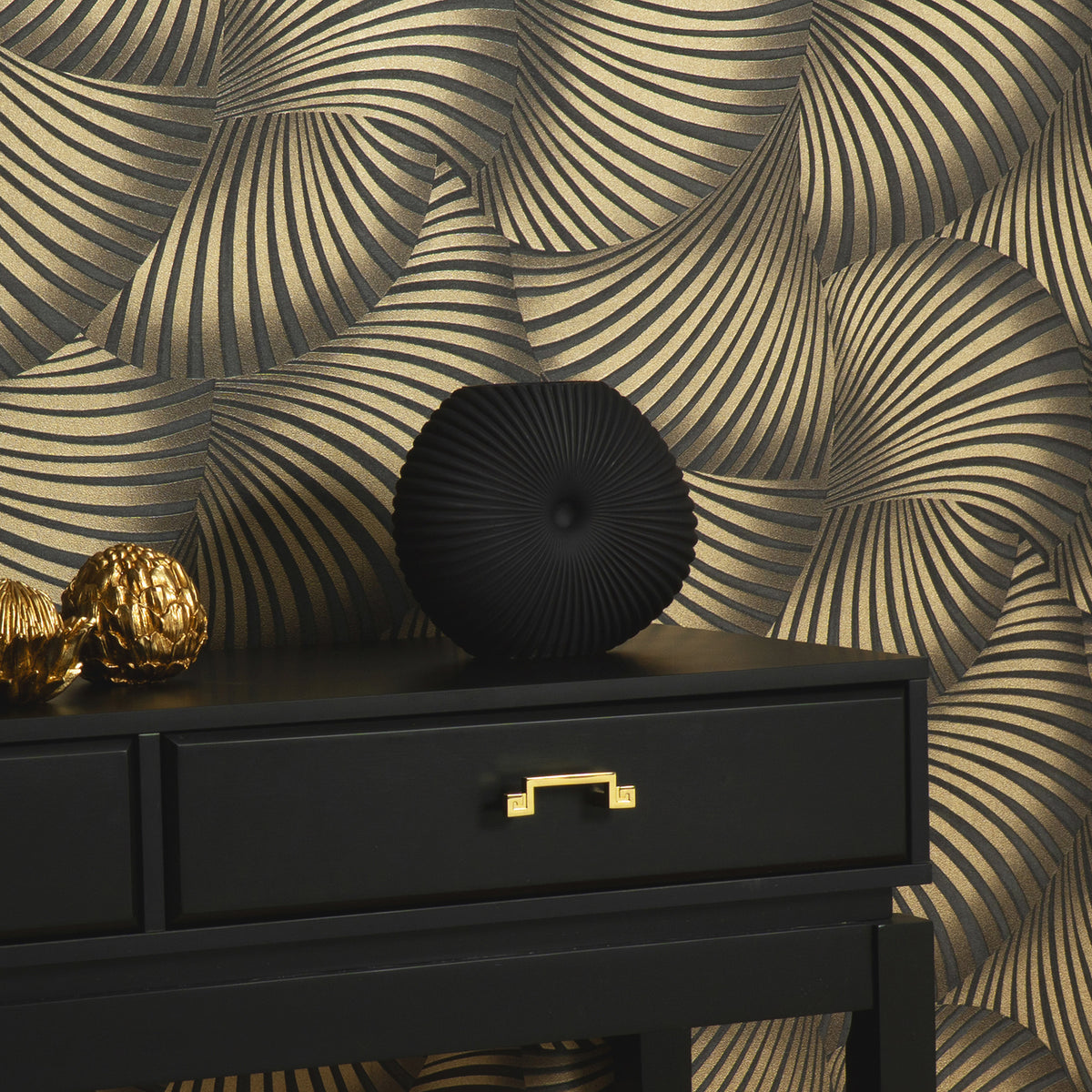 Veer Decor Twill Black Wallpaper 8413-VRFW-AD2