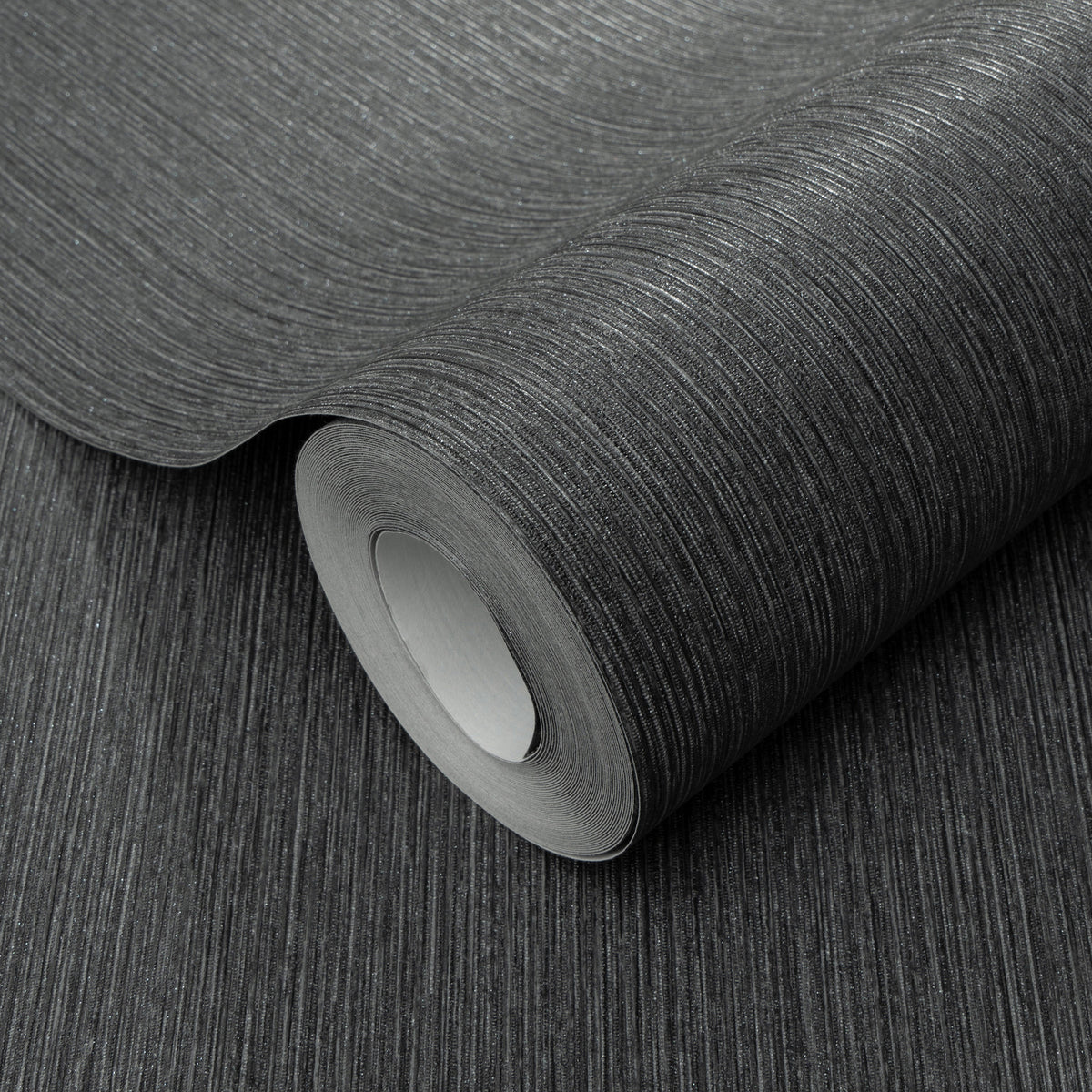 Veer Decor Soft Loom Stria Black Wallpaper 8413-VRFW-AI6