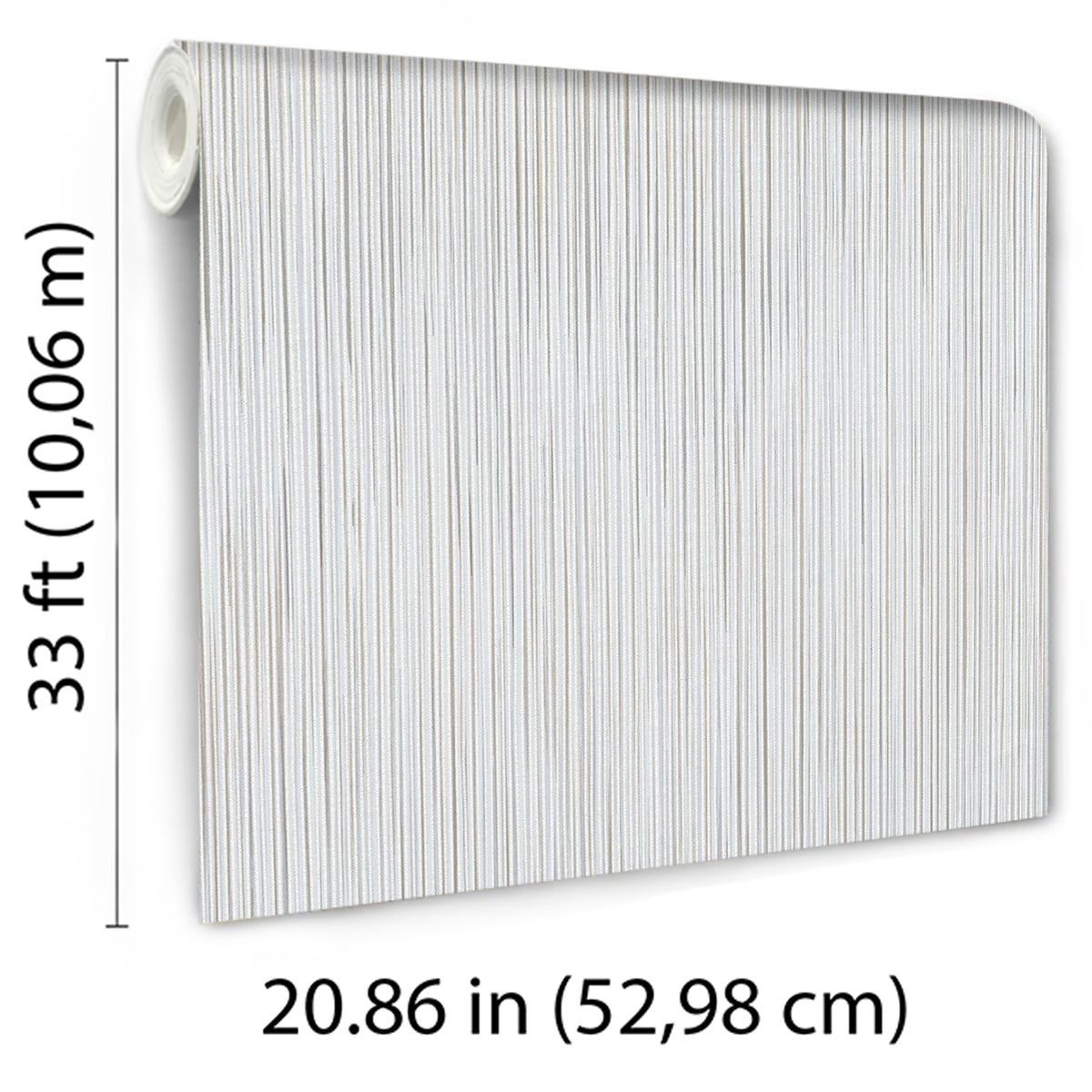 Veer Decor Ravello Raised Stria Taupe Wallpaper 8414-VRINC-A