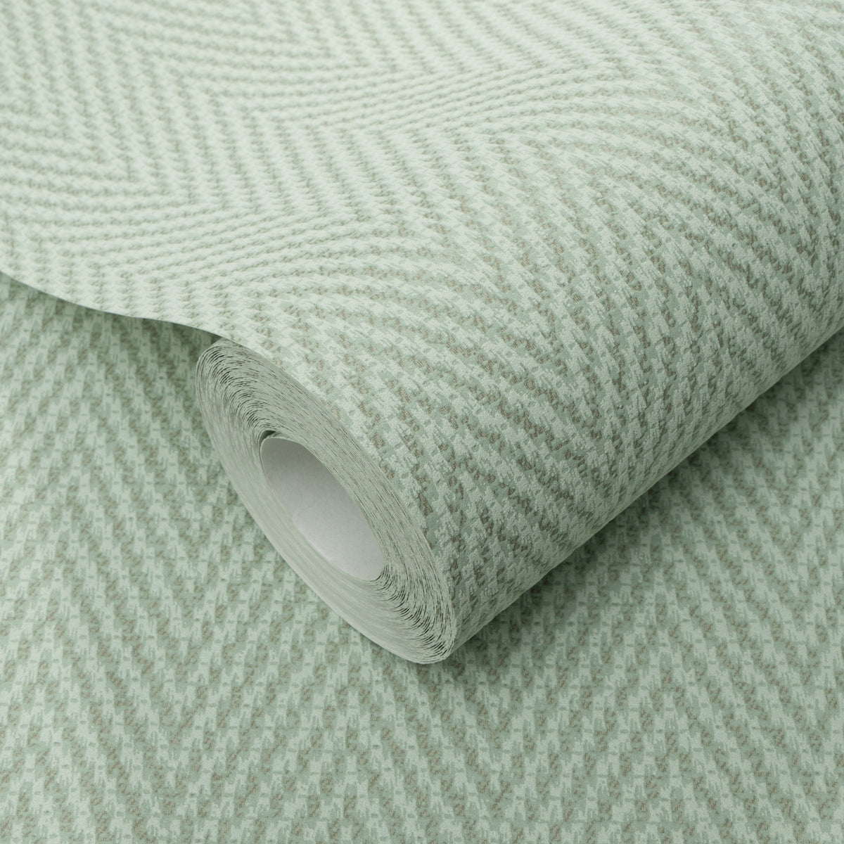 Veer Decor Varella Chevron Stripe Green Wallpaper 8414-VRINC