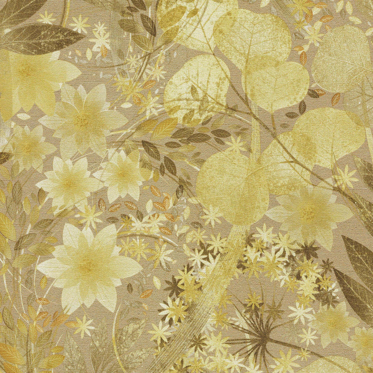Veer Decor Secret Grove Yellow Wallpaper 8415-VRSG-AB2