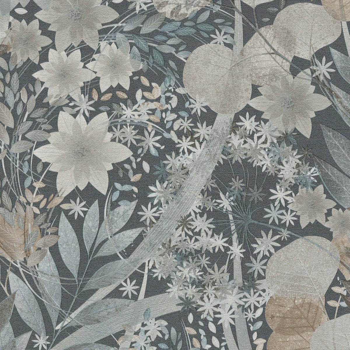 Veer Decor Secret Grove Navy Wallpaper 8415-VRSG-AB6