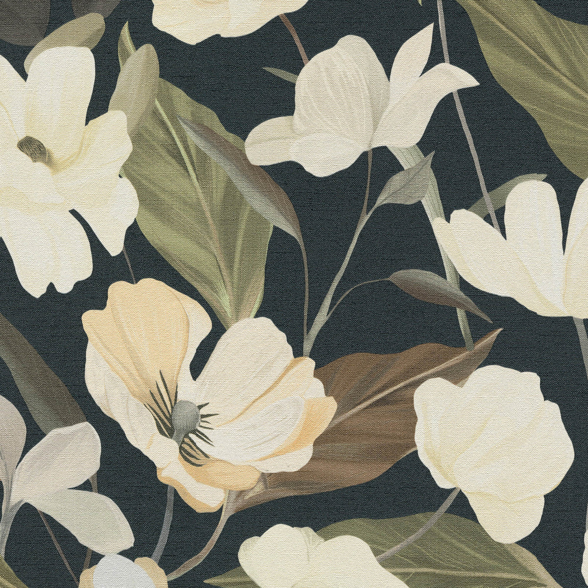 Veer Decor Fairy Blossom Black Wallpaper 8415-VRSG-AC2