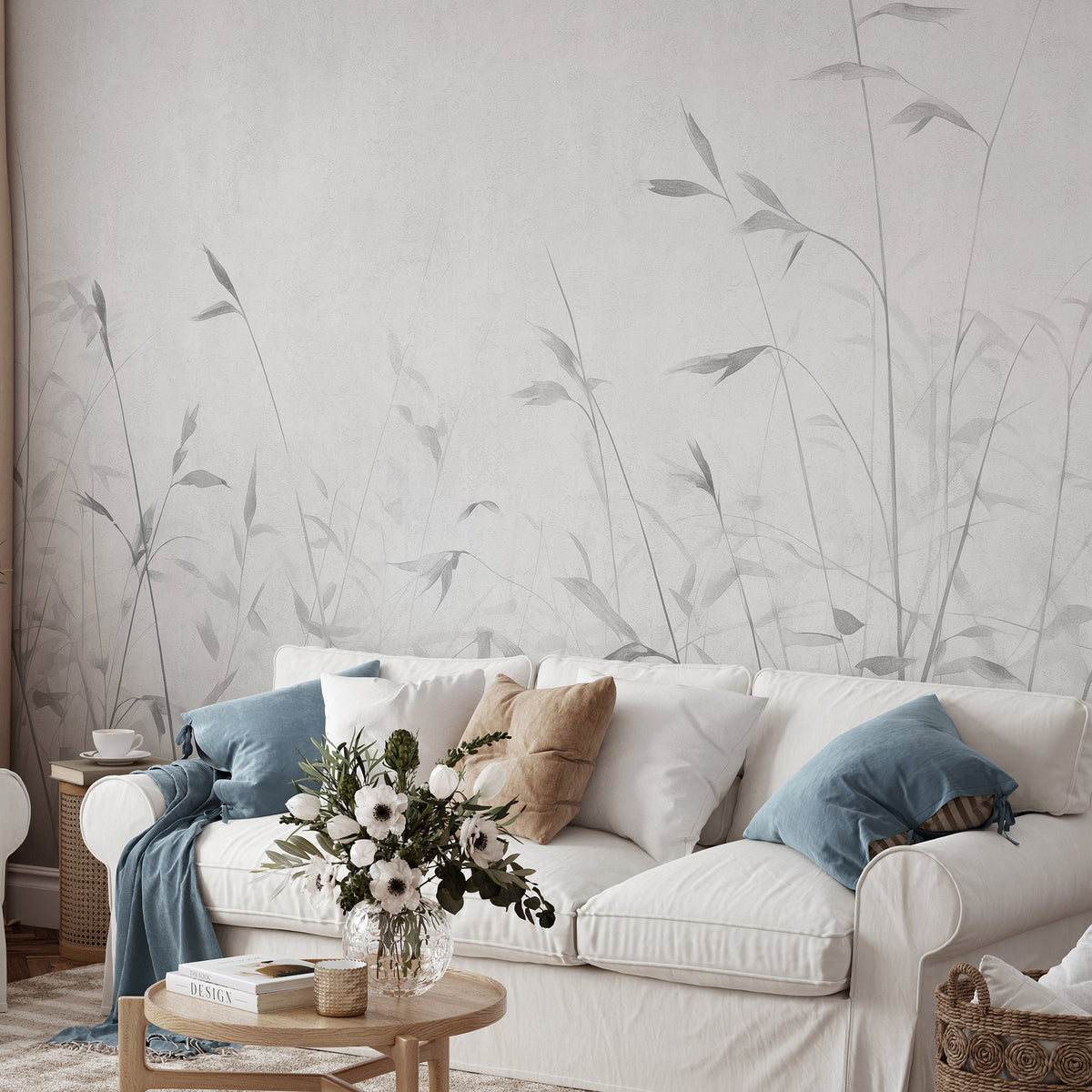 Veer Decor Hint of Autumn Grey Wall Mural 8416-VRZM-AA-2