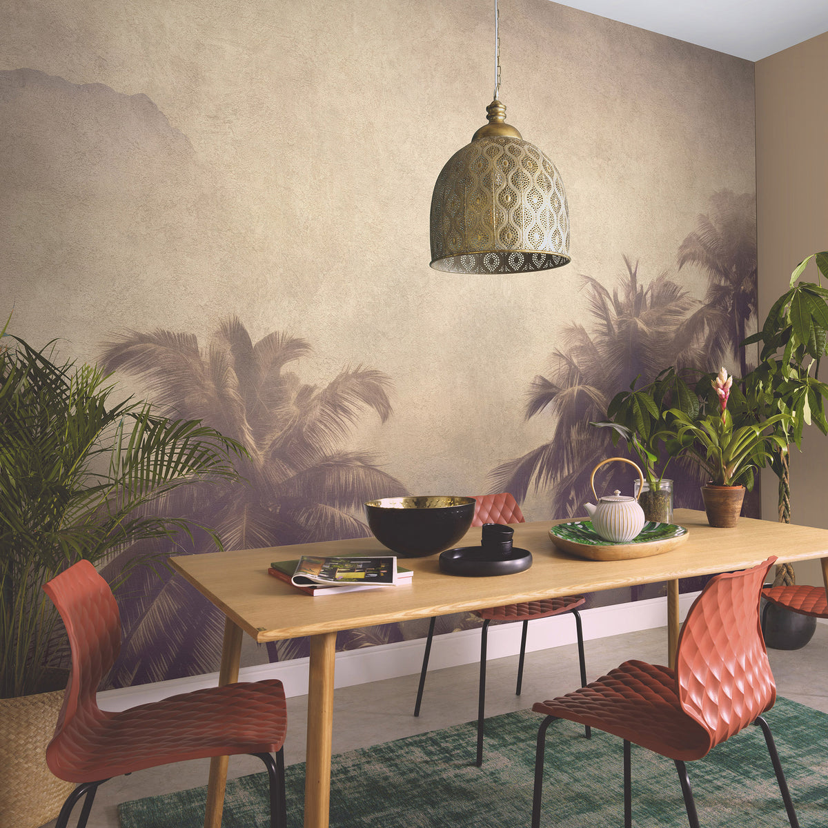 Veer Decor Coco Island Taupe Wall Mural 8416-VRZM-AL-2