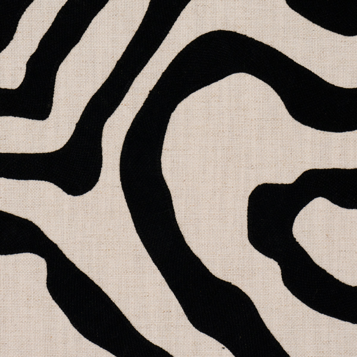 Schumacher 84430 DEFEO EMBROIDERY in NOIR Fabric - MESA