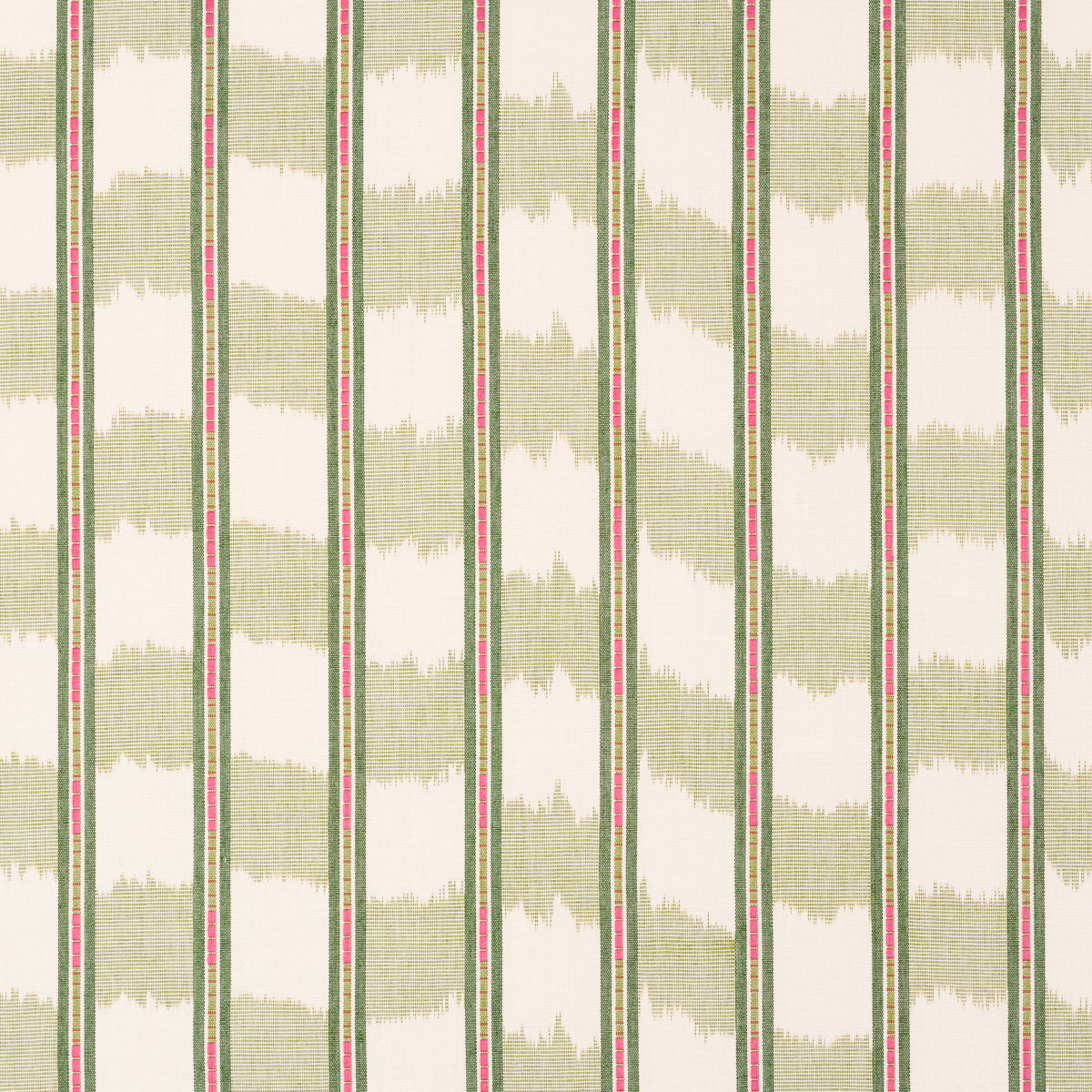 Schumacher 84711 FAYE IKAT in LEAF Fabric - ASHBURY