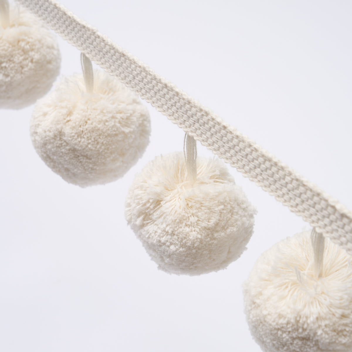 Schumacher 84770 POM POM TRIM in IVORY Trim - ASHBURY