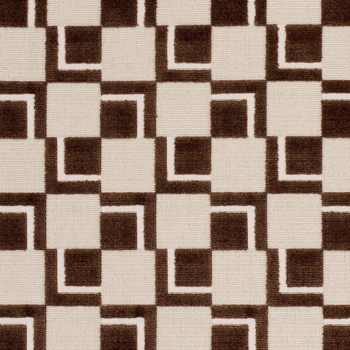 Schumacher 84801 EDISON VELVET in CHESTNUT Fabric - CUT & PA