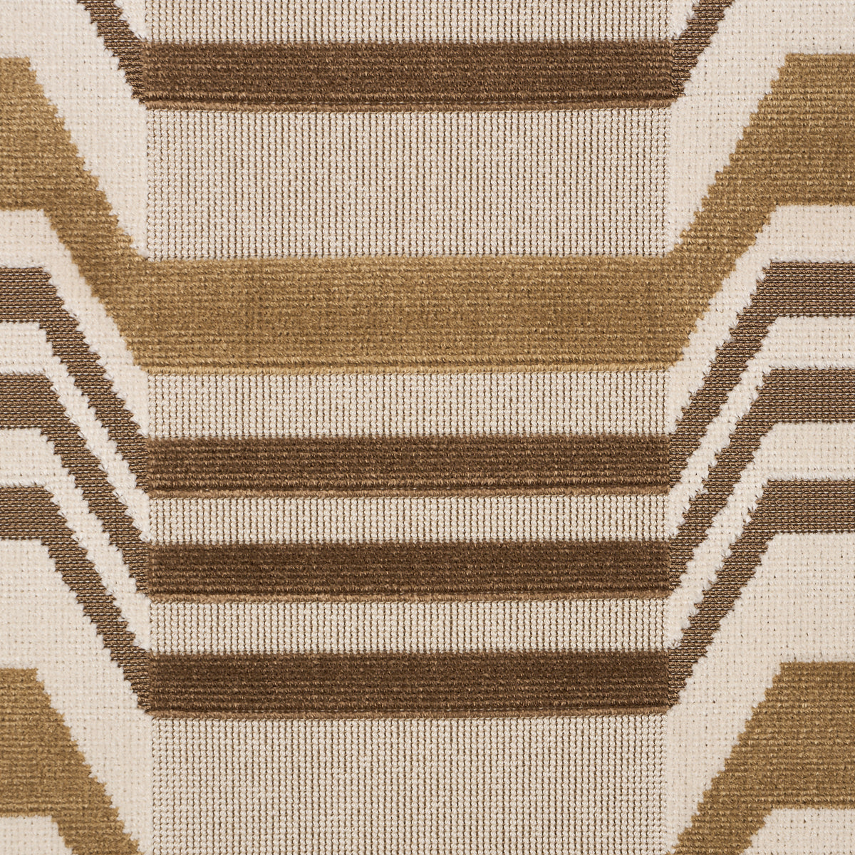 Schumacher 84811 ALDO VELVET in MOCHA & CAMEL Fabric - CUT &