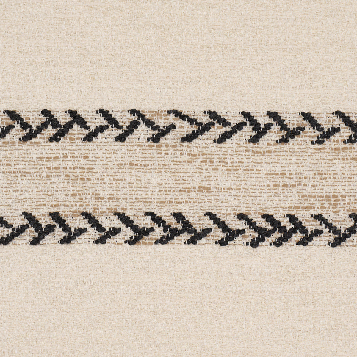 Schumacher 85051 PLAINS STRIPE CASEMENT in GRAPHITE Fabric -