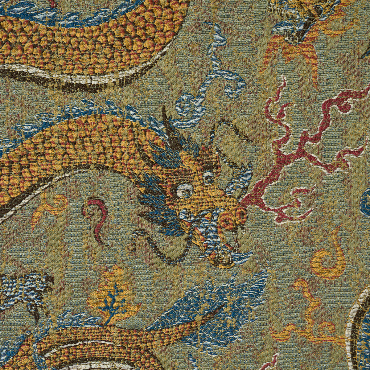 Schumacher 85090 SERPENTINE DRAGON in MULTI Fabric - STATEME