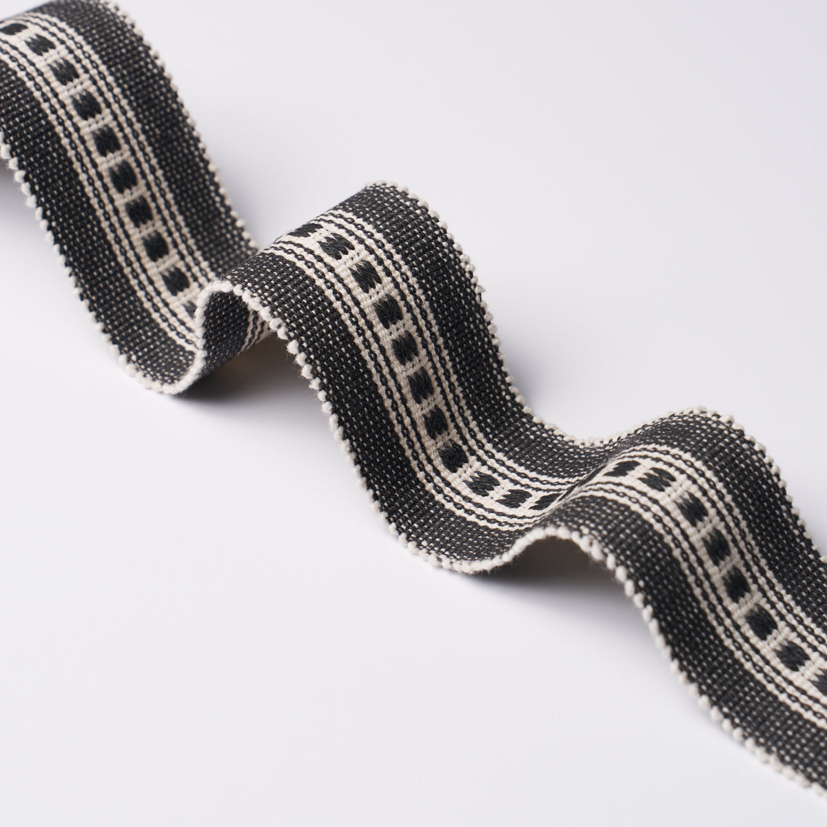 Schumacher 85171 LUBECK TAPE NARROW in CHARCOAL Trim - PEREN