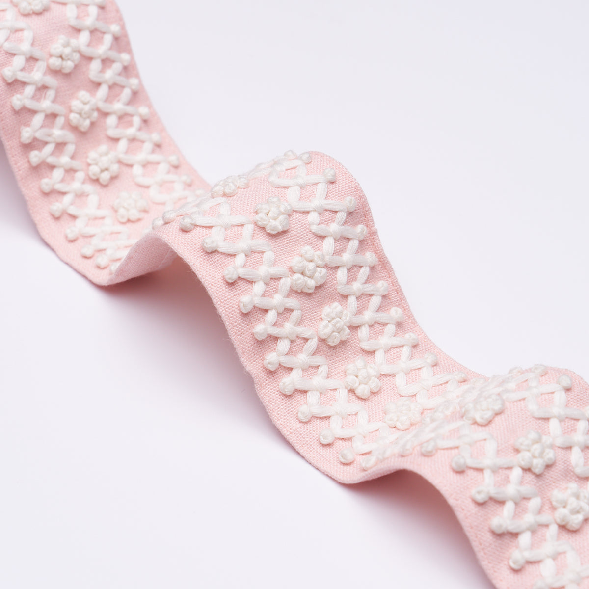 Schumacher 85300 SUNNYVALE TAPE in BLUSH Trim - PERENNIAL FA