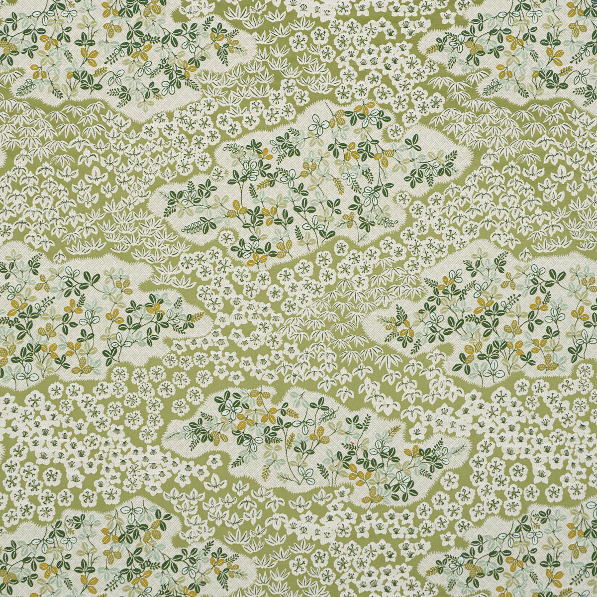 Schumacher 85640 LORENE in LEAF Fabric - NEW TRADITIONAL