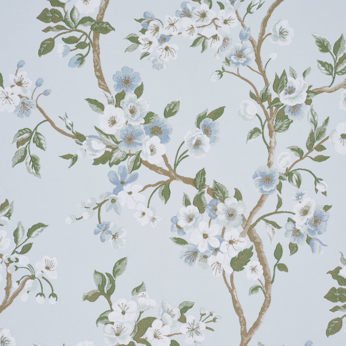 Schumacher 86222 CHERRY BLOSSOM in SKY Fabric - SCHUMACHER C