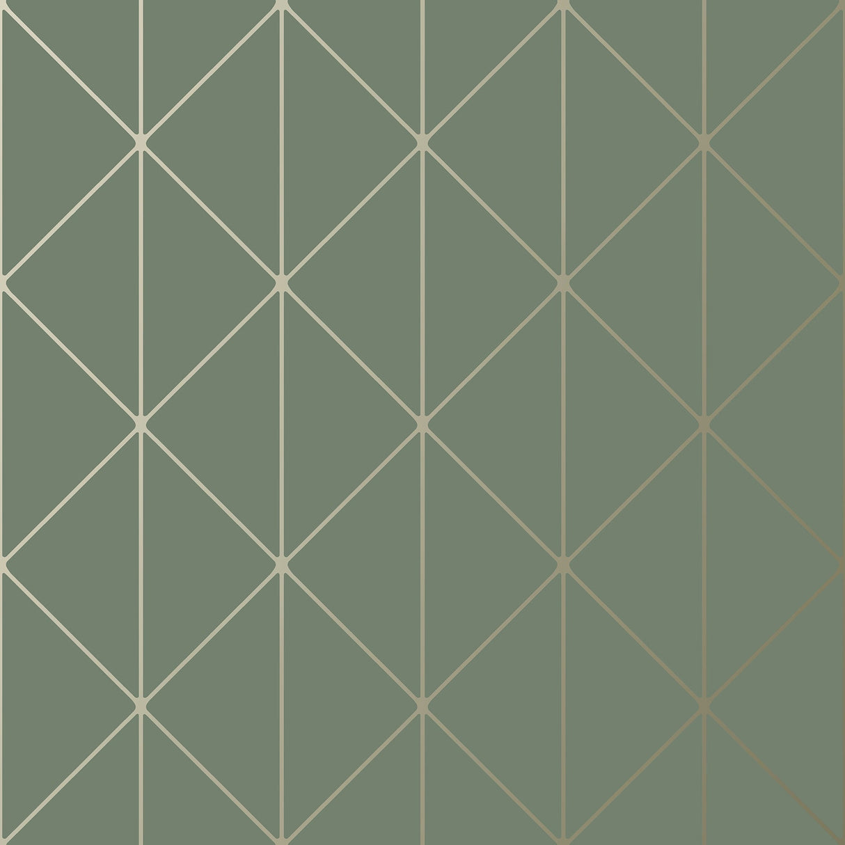 Engblad & Co 8806 Diamonds Olive Geometric Wallpaper