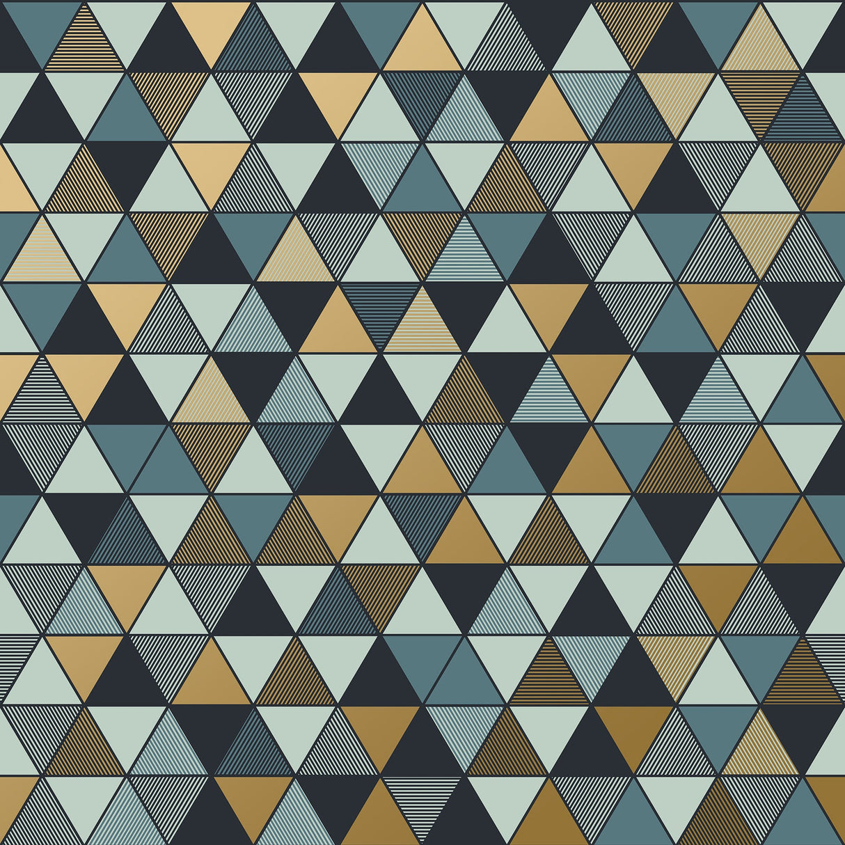 Engblad & Co 8809 Triangular Multicolor Geometric Wallpaper