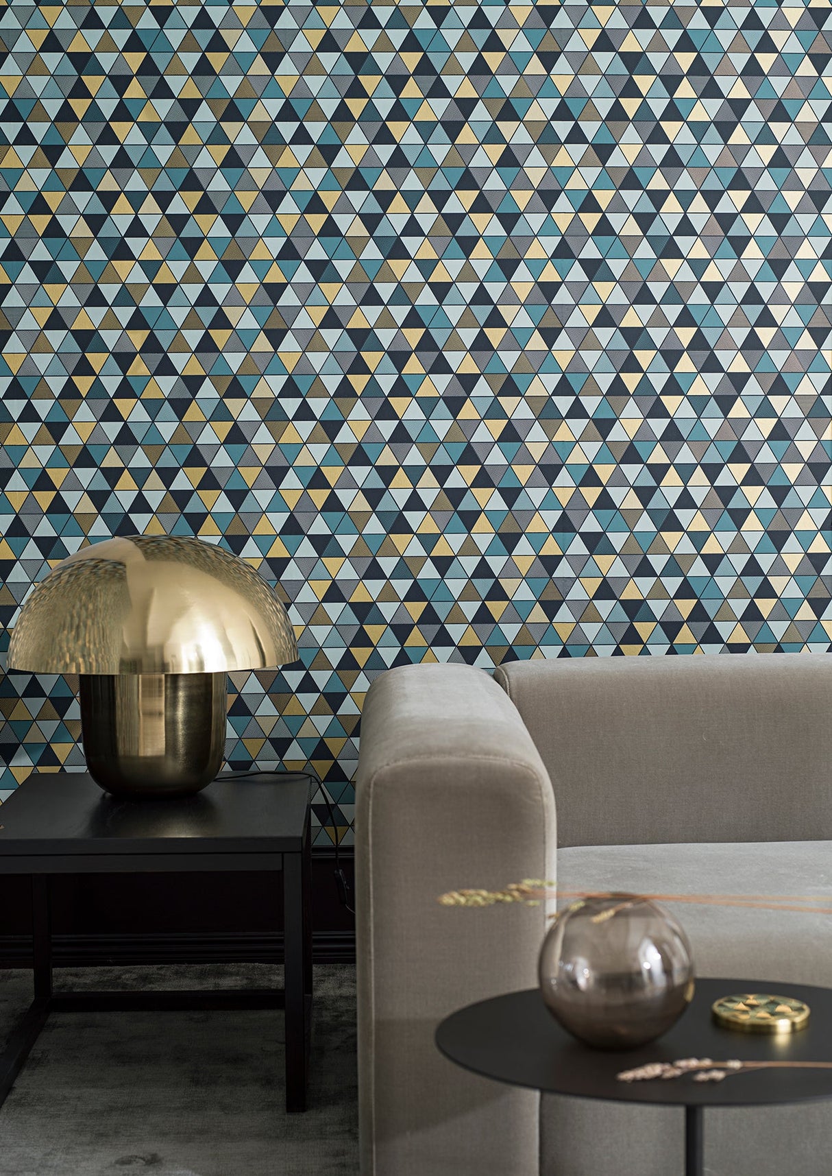 Engblad & Co 8809 Triangular Multicolor Geometric Wallpaper