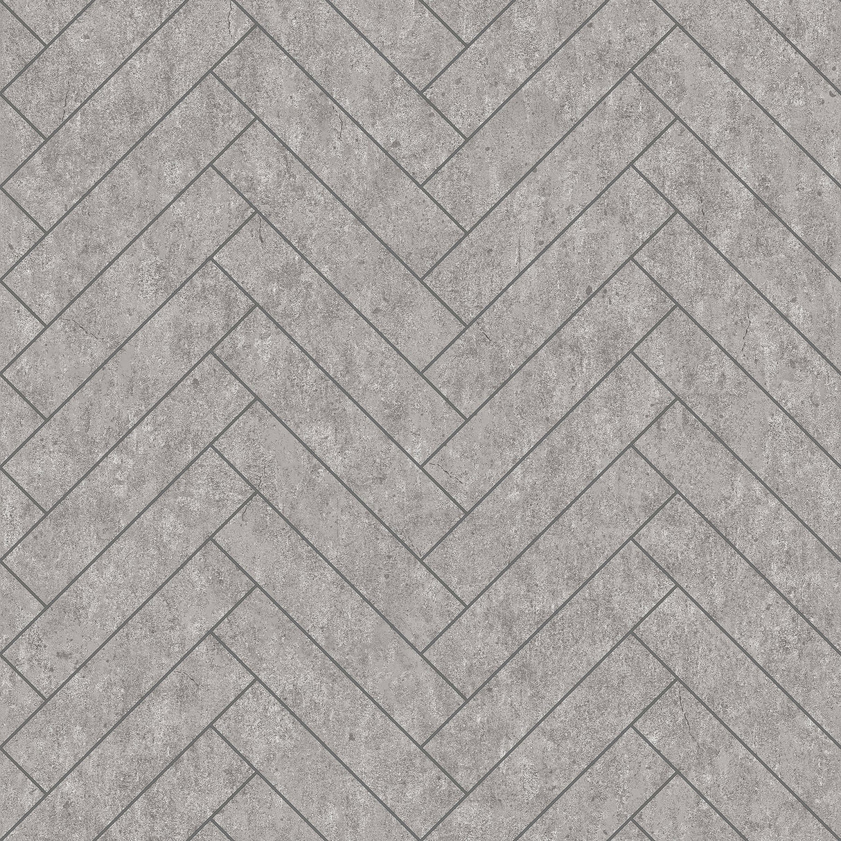 Engblad & Co 8833 Raw Tiles Light Grey Herringbone Concrete Wallpaper