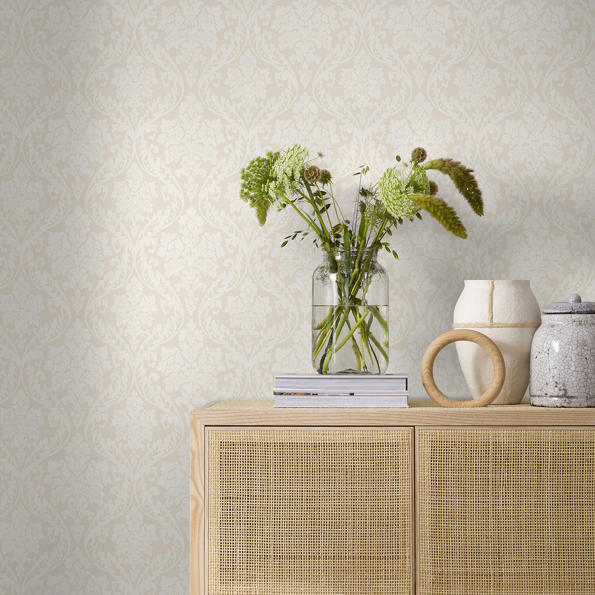 Schumacher 9324 FIRENZE in PEARL Wallpaper - BORÃ…STAPETER