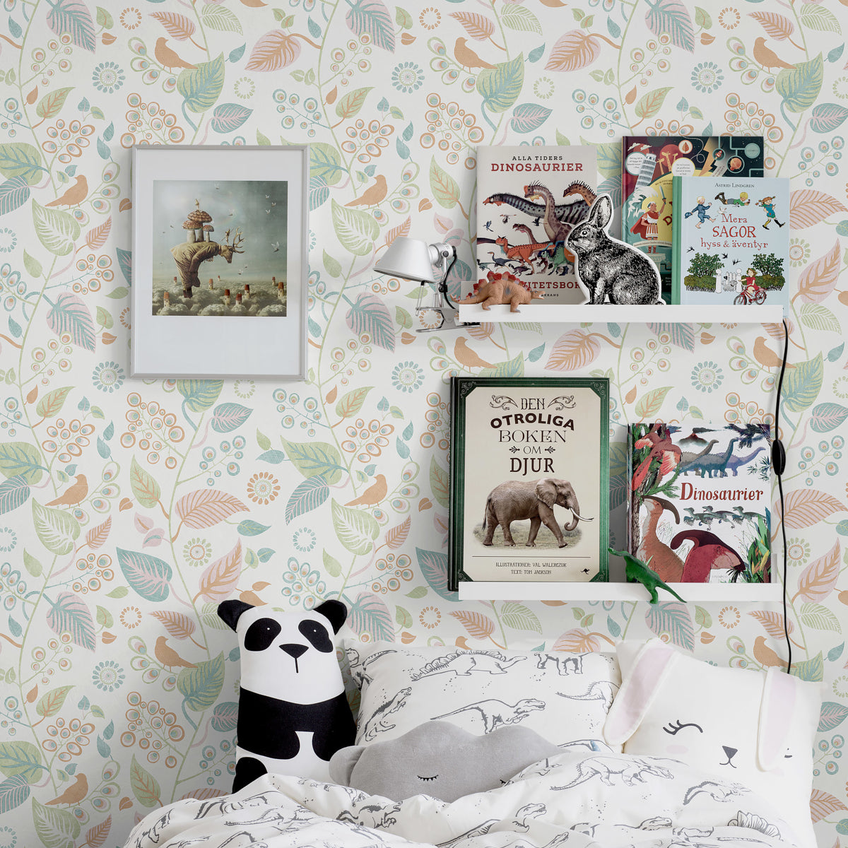 Schumacher 9330 LEAF RHAPSODY in MULTI Wallpaper - BORÃ…STAP
