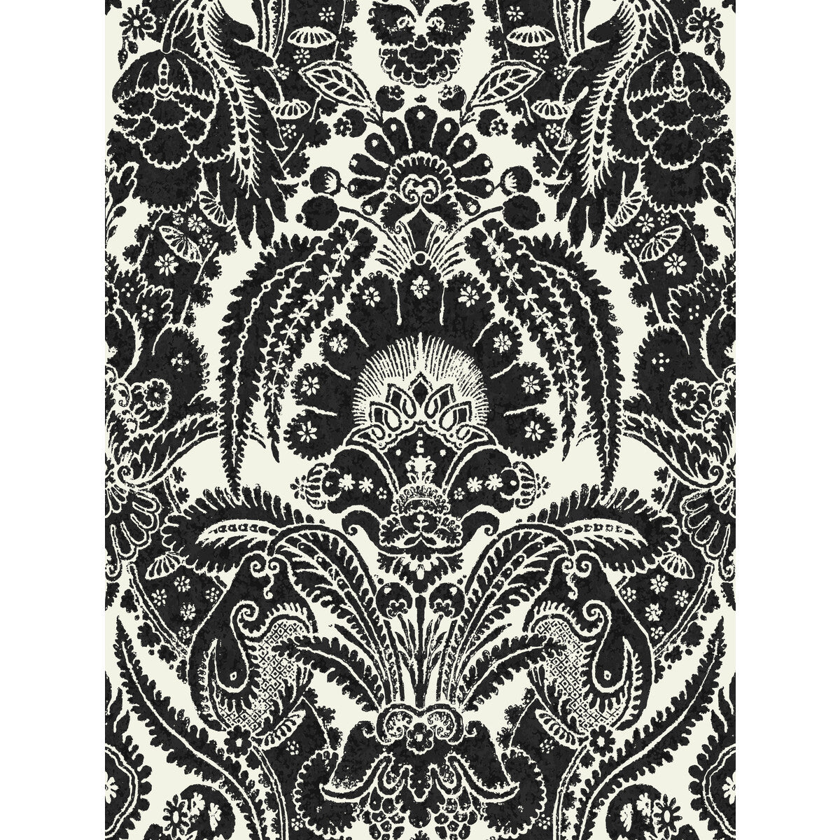 COLE & SON 94/2010.CS.0 CHATTERTON BLACK AND WHITE Wallpaper - Eade's Wallpaper