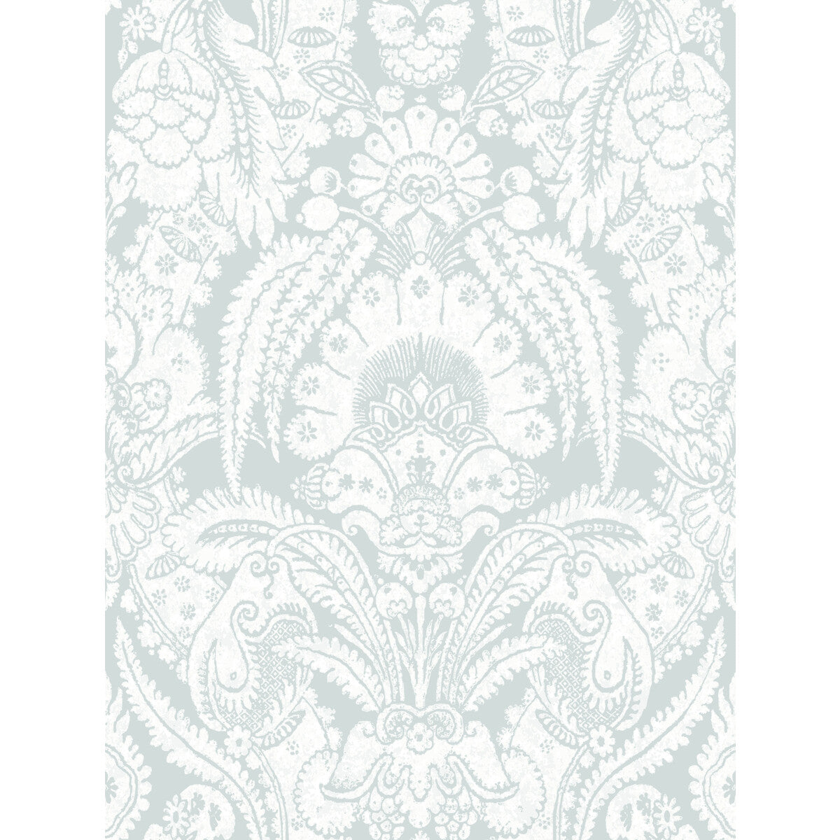 COLE & SON 94/2011.CS.0 CHATTERTON PALE BLUE AND WHITE Wallpaper - Eade's Wallpaper