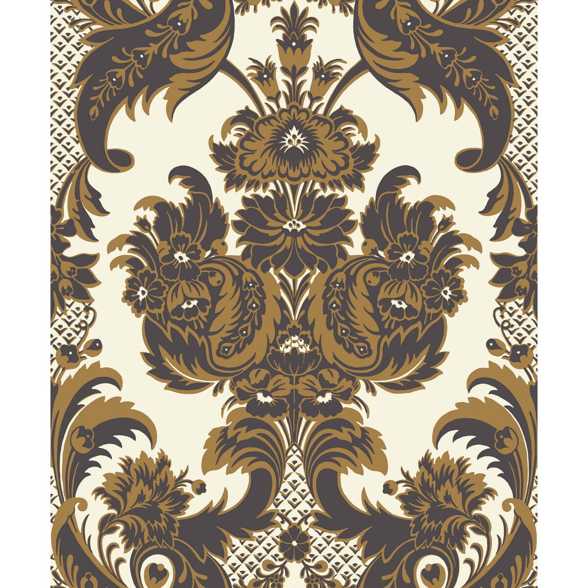 COLE & SON 94/3014.CS.0 WYNDHAM BLACK & GOLD Wallpaper - Eade's Wallpaper