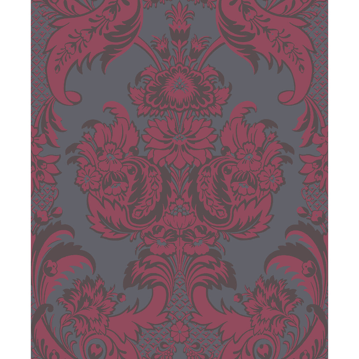 COLE & SON 94/3018.CS.0 WYNDHAM RED AND SLATE Wallpaper - Eade's Wallpaper