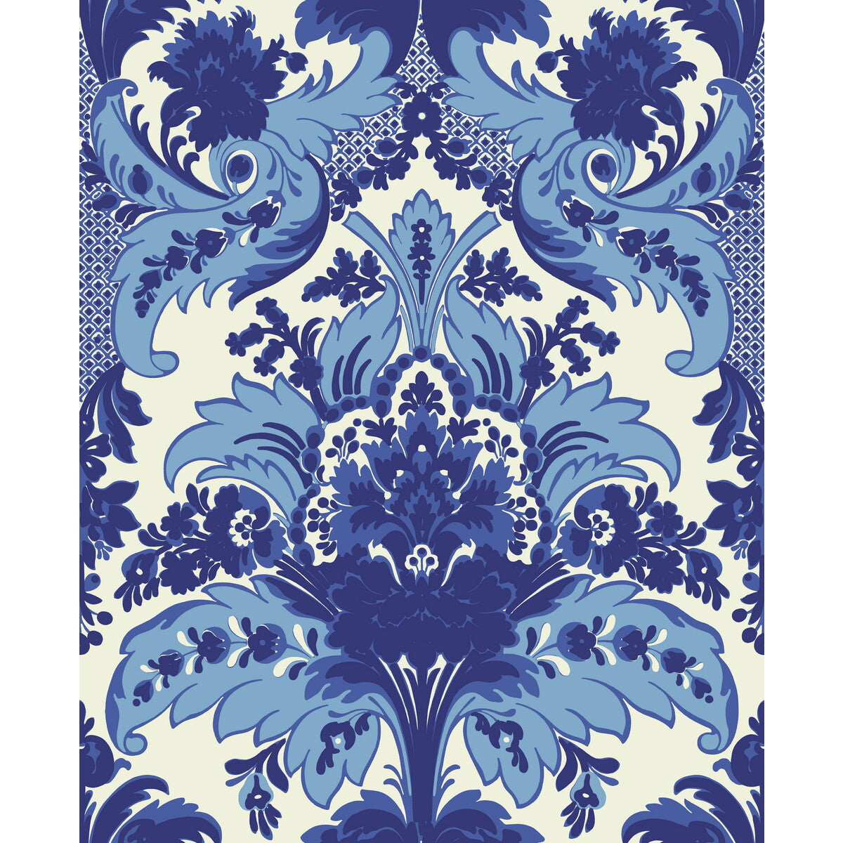 COLE & SON 94/5025.CS.0 ALDWYCH BLUE & WHITE Wallpaper - Eade's Wallpaper