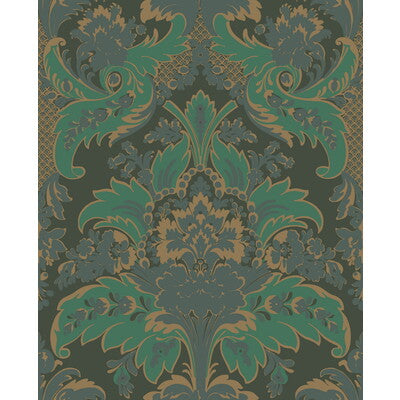 COLE & SON 94/5028.CS.0 ALDWYCH GREEN AND GOLD Wallpaper - Eade's Wallpaper