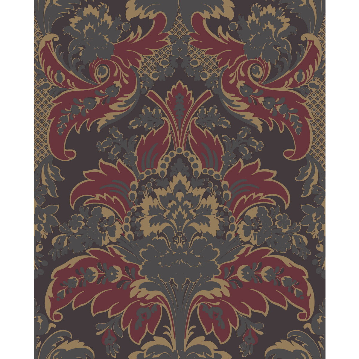 COLE & SON 94/5029.CS.0 ALDWYCH RED AND GOLD Wallpaper - Eade's Wallpaper