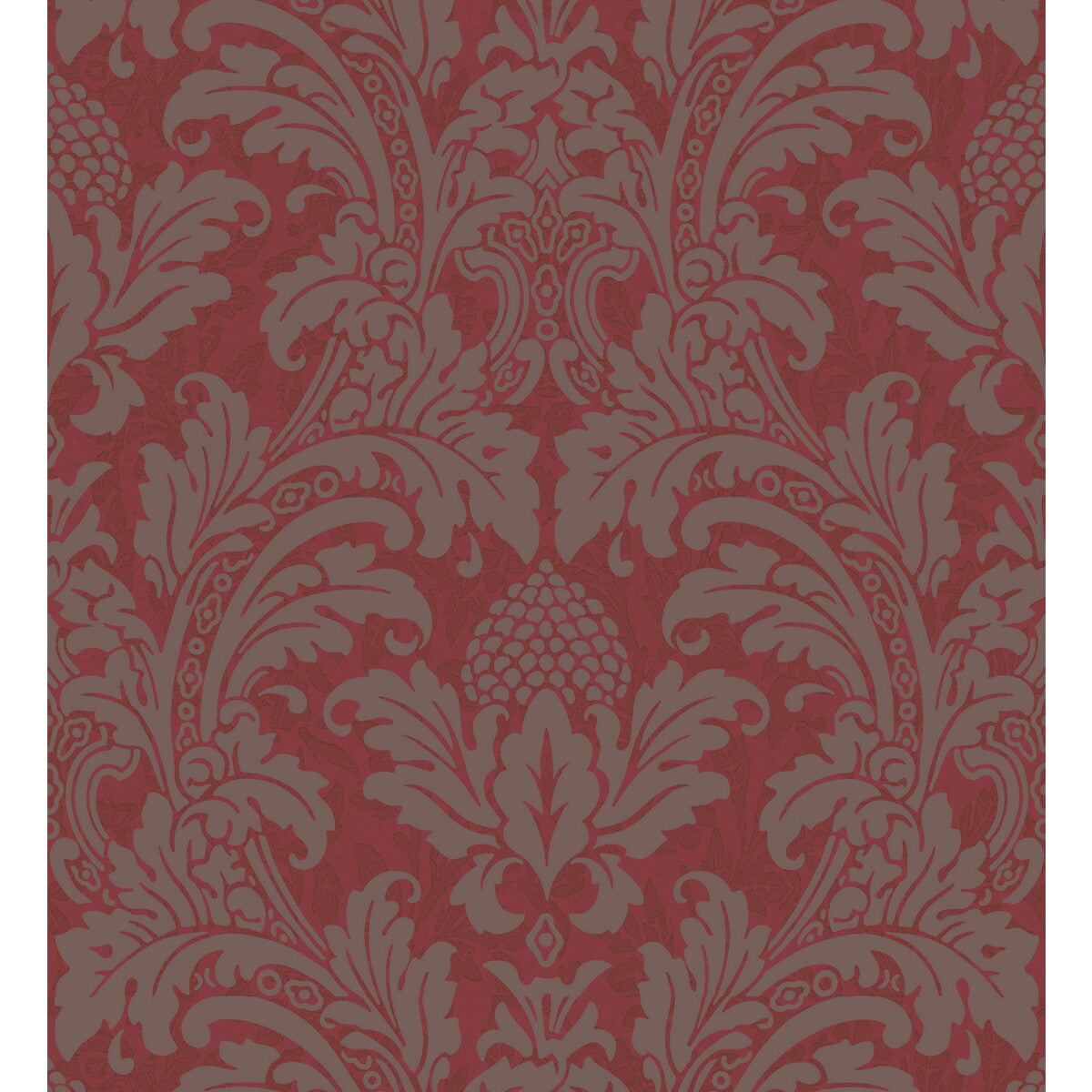 COLE & SON 94/6034.CS.0 BLAKE RED AND SILVER Wallpaper - Eade's Wallpaper