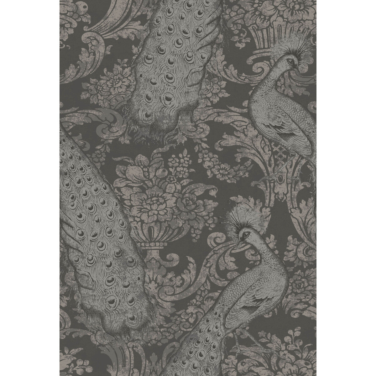 COLE & SON 94/7039.CS.0 BYRON CHARCOAL AN SILVER Wallpaper - Eade's Wallpaper