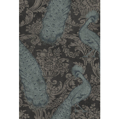 COLE & SON 94/7041.CS.0 BYRON TEAL AND GRAPHITE Wallpaper - Eade's Wallpaper