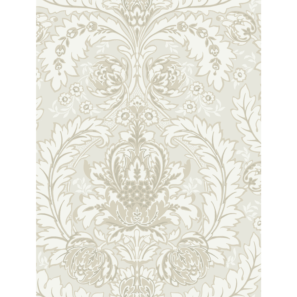 COLE & SON 94/9047.CS.0 COLERIDGE WHITE AND IVORY Wallpaper - Eade's Wallpaper