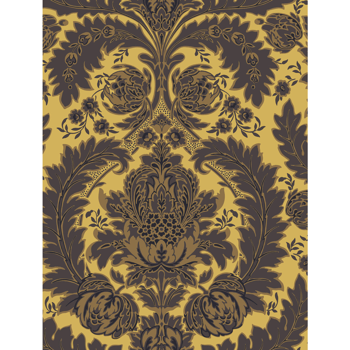 COLE & SON 94/9049.CS.0 COLERIDGE YELLOW GOLD AND BLACK Wallpaper - Eade's Wallpaper