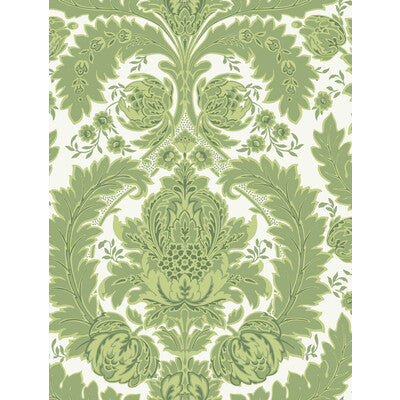 COLE & SON 94/9050.CS.0 COLERIDGE GREEN AND IVORY Wallpaper - Eade's Wallpaper