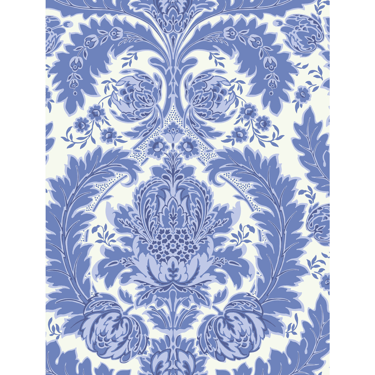 COLE & SON 94/9051.CS.0 COLERIDGE BLUE AND WHITE Wallpaper - Eade's Wallpaper