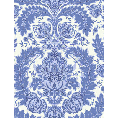 COLE & SON 94/9051.CS.0 COLERIDGE BLUE AND WHITE Wallpaper - Eade's Wallpaper