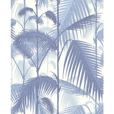 COLE & SON 95/1005.CS.0 PALM JUNGLE BLUES/ WHITE Wallpaper - Eade's Wallpaper
