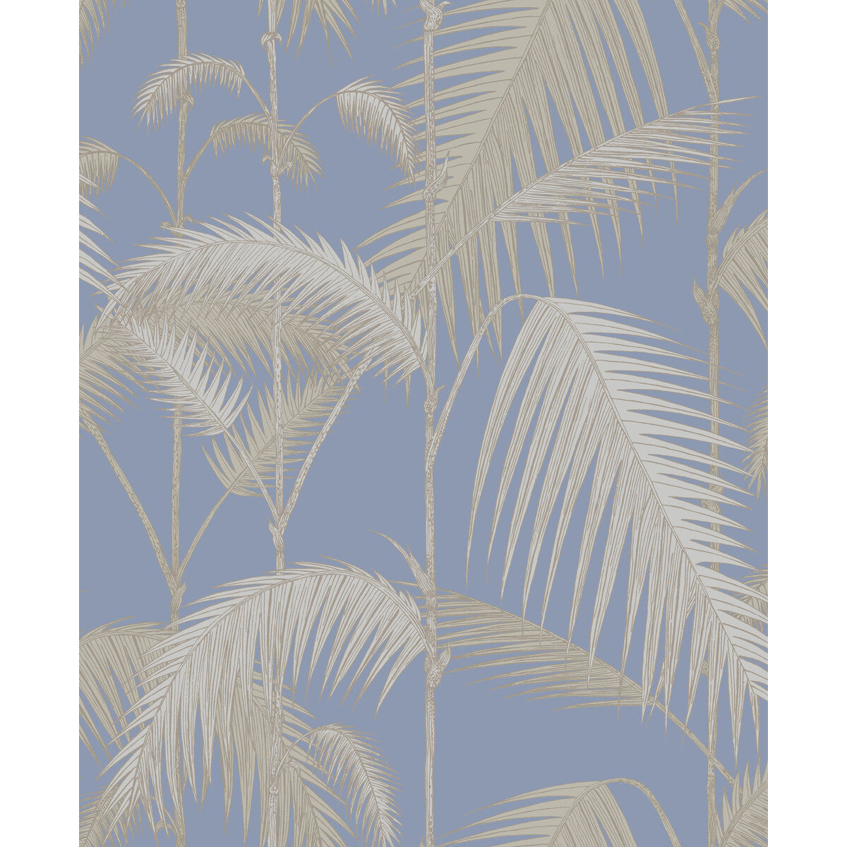 COLE & SON 95/1006.CS.0 PALM JUNGLE STRAW & BLUE Wallpaper - Eade's Wallpaper