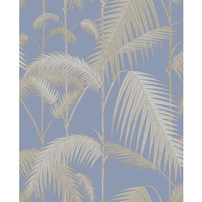 COLE & SON 95/1006.CS.0 PALM JUNGLE STRAW & BLUE Wallpaper - Eade's Wallpaper