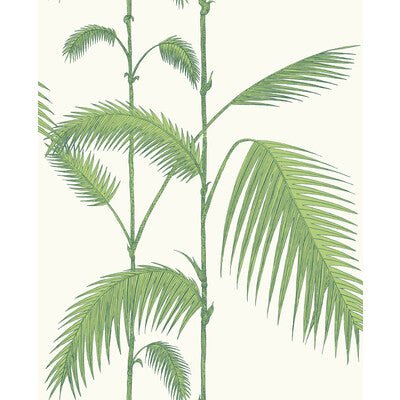 COLE & SON 95/1009.CS.0 PALM LEAVES GREEN/WHITE Wallpaper - Eade's Wallpaper