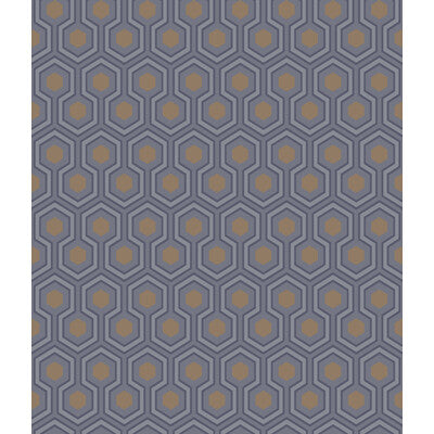COLE & SON 95/3015.CS.0 HICKS HEXAGON DK GRY/BRONZ Wallpaper - Eade's Wallpaper