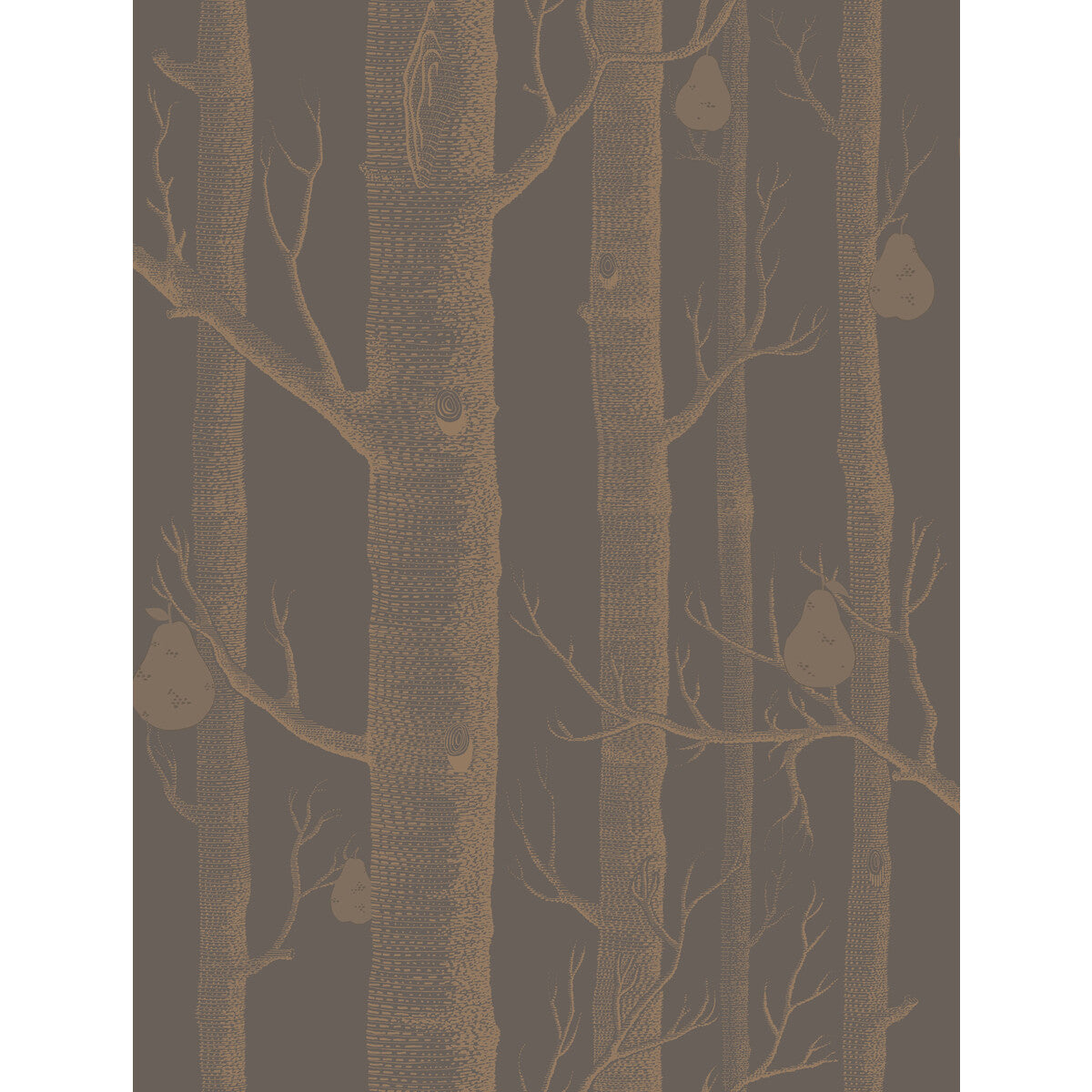 COLE & SON 95/5028.CS.0 WOODS & PEARS BRONZE/BLACK Wallpaper - Eade's Wallpaper