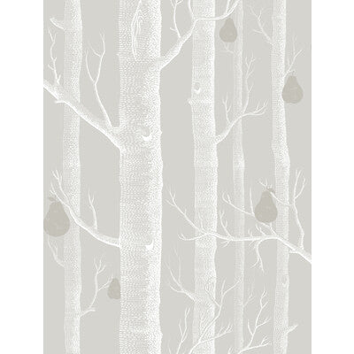 COLE & SON 95/5029.CS.0 WOODS & PEARS GREY/WHT/SLVR Wallpaper - Eade's Wallpaper