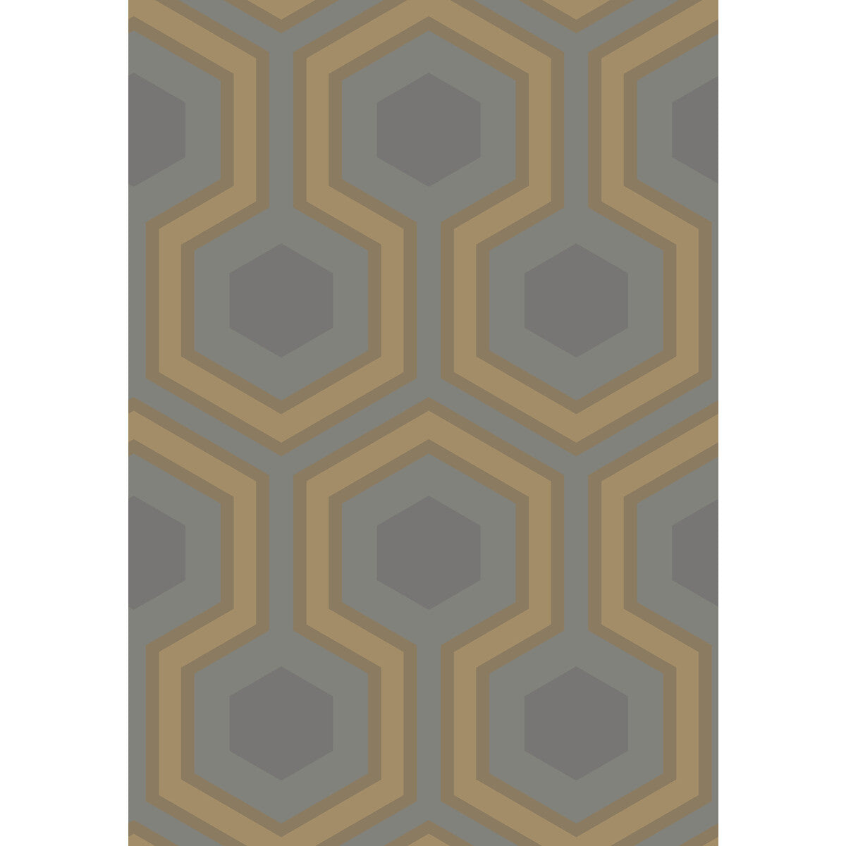COLE & SON 95/6033.CS.0 HICKS GRAND SLATE/BRON Wallpaper - Eade's Wallpaper